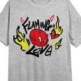 thumbnail image 2 of Hot Stuff Flamin' Love Crew Neck Short Sleeve Gray Heather Women's Night Shirt-3XL, 2 of 2