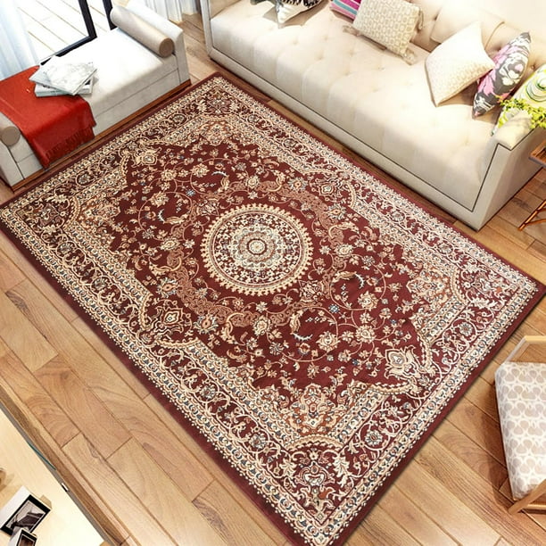 Persian Style Traditional Oriental Medallion Area Rug Empire 950 Beige 5' x 7'