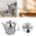 thumbnail image 2 of Bamboohart Camping Coffee Pot Stainless Steel  Coffee Pot Outdoors  Durable Stove Top Coffee Maker  Brew Coffee on Fire  Ideal for Group Camping  Hiking  Backpacking  Rv and Travel, 2 of 8
