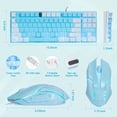 thumbnail image 2 of CHONCHOW Blue TKL Gaming Keyboard and Mouse Combo, 87 Keys Wired RGB Backlit Keyboard & RGB Mouse for PC, PS5, Xbox, 2 of 7