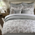 thumbnail image 3 of Levtex Home - Cross Stitch Quilt Set - 100% Cotton - Full/Queen Quilt (88x92in.) + 2 Standard Shams (26x20in.) - Light Grey, 3 of 10
