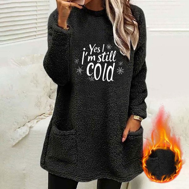 Ailaofu Womens Fall Long Sleeve T-Shirts Casual Tops for Leggings Loose Soft Blouses with Pocket
