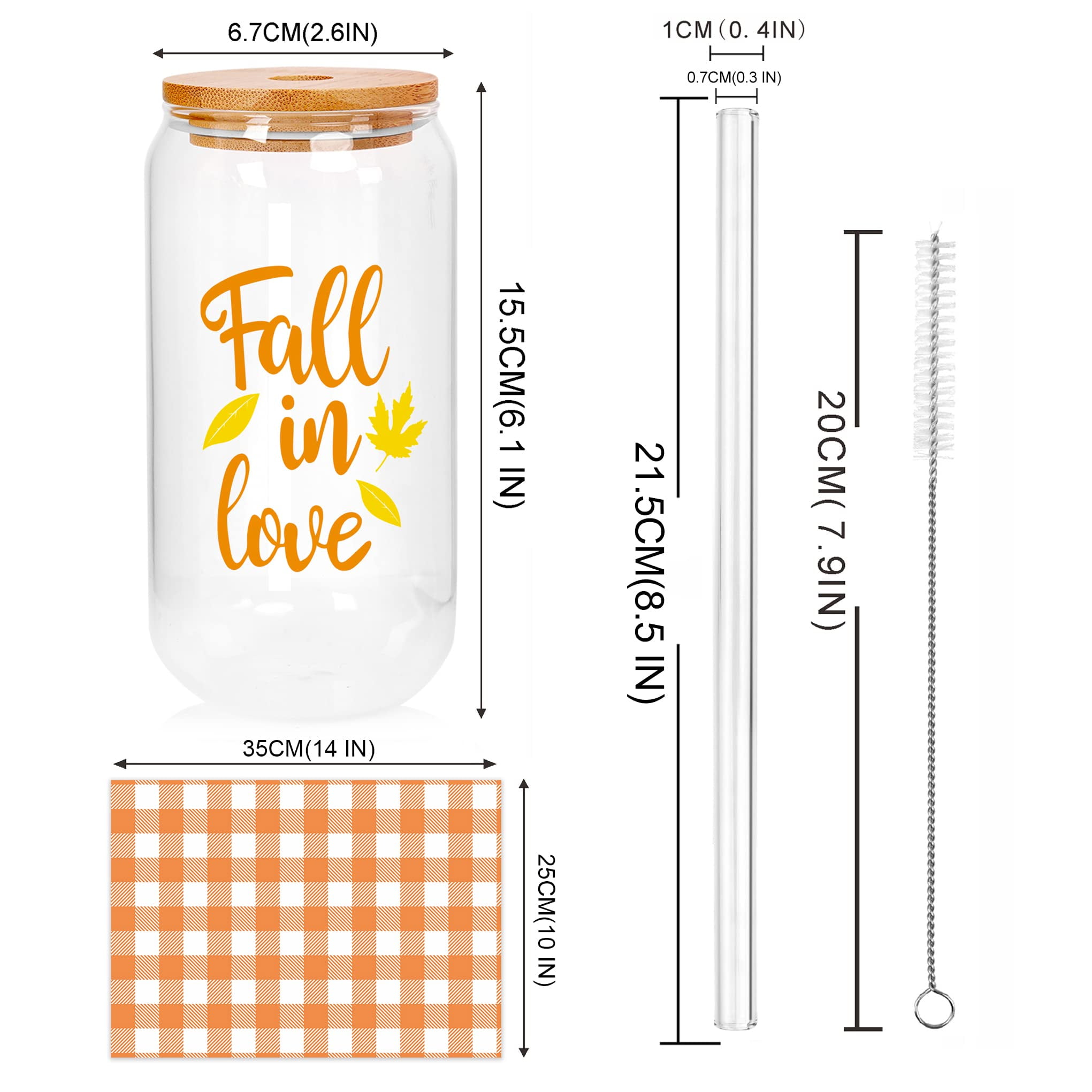 Nefelibata Bride Iced Coffee Glass Cup Beer Can Glass 16 OZ Mason Jar with  Lid Metal Straw And Clean…See more Nefelibata Bride Iced Coffee Glass Cup