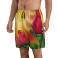 thumbnail image 2 of Goofa Rose Psychedelic Printed Mens Swim Trunks Summer Quick Dry Short Beach Swimwear Bathing Suits-, 2 of 9