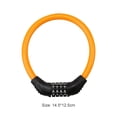 thumbnail image 2 of Candado de seguridad para bicicleta con combinación de código de 4 dígitos, candado de Cable antirrobo para bicicleta MTB, 2 of 2