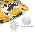 thumbnail image 3 of Fotbe Blue Striped Sunflower Funda de Almohada Decorativa Estilo Occidental, Lujo en Algodón, Fundas para Almohadas King, Cojín Estampado para Decoración del Hogar-16"x24", 3 of 6