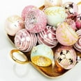 thumbnail image 2 of Boule en Spirale Blanche sur Rose, 2 of 2