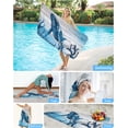 thumbnail image 7 of Yibo Sea Horse Ocean Animals Beach Towel Pool Towels,Quick Dry Absorbent Beach Blanket Soft Sand Free Bath Towel for Travel Swimming, 7 of 7
