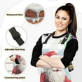 thumbnail image 2 of Cute Santa Baking Christmas Apron Set with Oven Mitts Pot Holders Set of 5 Kitchen Stuff Accessories, 2 of 6
