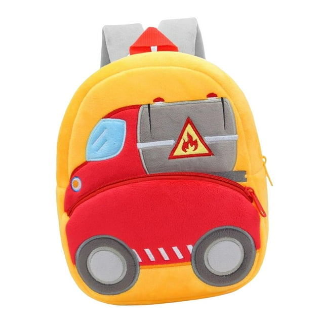 Milaget Engineering Vehicle Theme Kids Backpack Rucksack Bookbag Duffle Adjustable Strap Oil Tank Truck