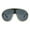 Black (Black), variant on Women's Rhinestones Sunglasses Oversized Round Goggle Style UV400 Black, Black