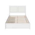 thumbnail image 2 of Clayton Full Wood Platform Bed with Panel Footboard and Storage Drawers in White, 2 of 5