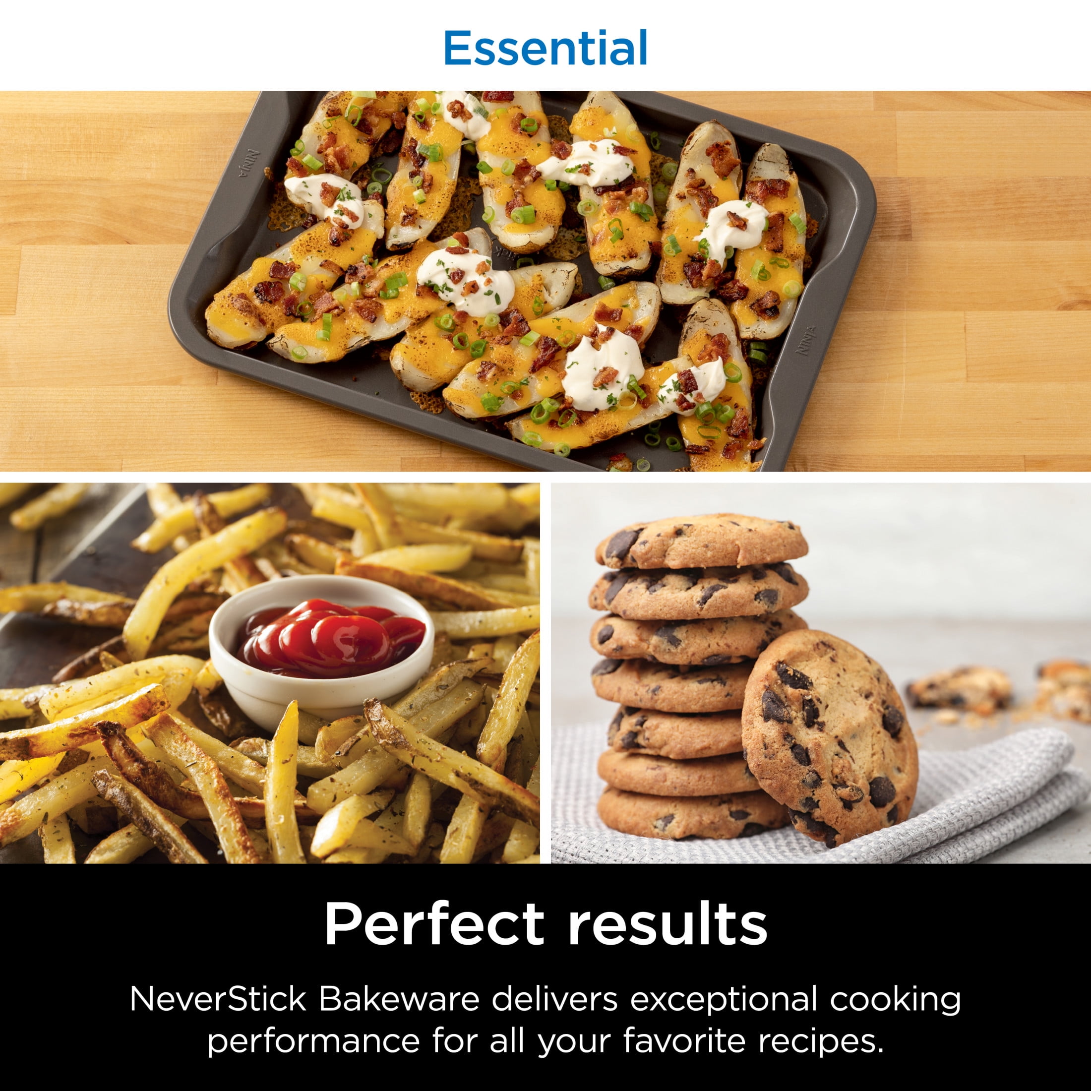 Ninja NeverStick Essential Aluminized Steel 9" x 13" Baking Sheet, B10013