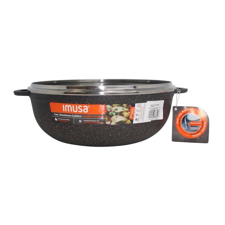 IMUSA IMUSA Cast Aluminum PTFE Nonstick Dutch Oven 5 Quart, Red