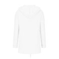 thumbnail image 5 of Lilgiuy Women's Autumn Winter Solid Zipper Long Sleeve Coat Hooded Sweatshirt Tops，White,8 Winter Clothes for 2022, 5 of 5