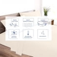thumbnail image 4 of Kotton Culture 1000 TC Bed Sheets 4 Piece 15" Inch Deep Pocket Sheet Set (Ivory, King), 4 of 4