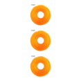 thumbnail image 4 of Methold Pet Chew Toy Training Squeak Ring Ball TPR Molar Sound Juego Interactivo Juguete, Naranja, S Type1 NO1, 4 of 6