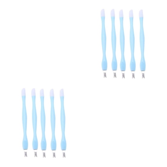 Soidarity Removedor de cutículas portátil para Spa en casa, 5 piezas, empujador de uñas de acero inoxidable, tenedor para piel muerta, Type1 NO1