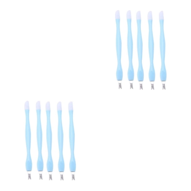 Soidarity Removedor de cutículas portátil para Spa en casa, 5 piezas, empujador de uñas de acero inoxidable, tenedor para piel muerta, Type1 NO1