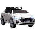thumbnail image 1 of Qaba 12V Audi Q8 Licensed Electric RC Car for Kids, Toddler Ride on Toys Gift, White, 1 of 10