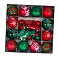 thumbnail image 2 of 44 piezas de bolas navideñas, adornos colgantes decorativos, esferas, adornos hechos de Coche rojo verde, 2 of 9