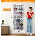thumbnail image 2 of Organizador de zapatos MISSLO 35 bolsillos grandes sobre la puerta, 2 of 7