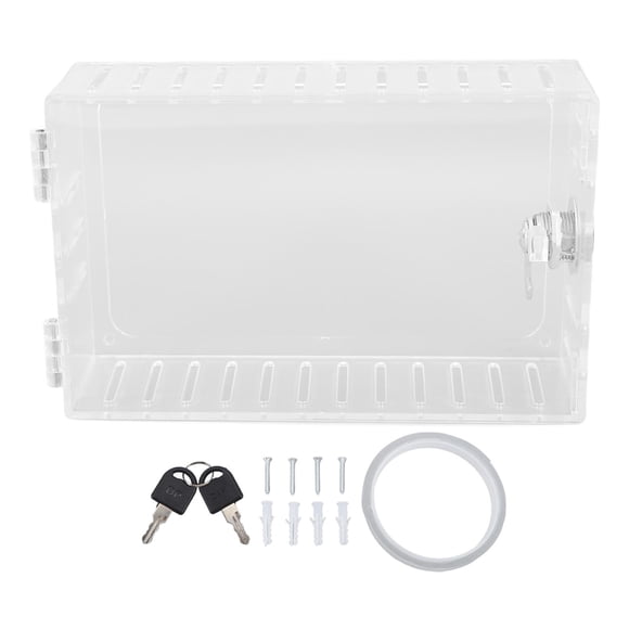Caja de bloqueo del termostato NikouMX Protector de termostato universal transparente de plástico