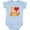 AE-Light Blue, variant on Inktastic I Love Pizza Boys or Girls Baby Bodysuit