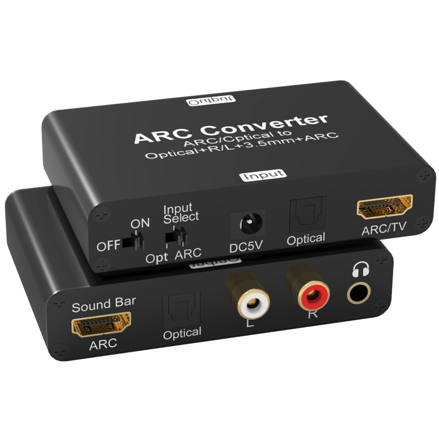 HDMI Audio Extractor, 192KHz ARC Audio Extractor Digital to Analog