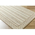 thumbnail image 3 of Hauteloom Adarsh Boho Hand Woven Natural Fiber Wool Area Rug - Farmhouse Trellis Diamond Carpet for Living Room, Bedroom, Dining Room - Beige, Light Brown, Tan - 5' x 7'6" (5x7), 3 of 6