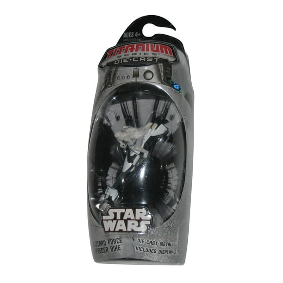 Star Wars Titanium Series (2006) Blizzard Force Speeder Bike Die-Cast Toy Vehicle