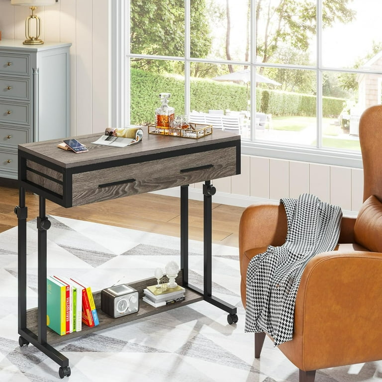 Tribesigns Adjustable Side Table, Portable Desk with Drawers Tribesigns Adjustable Side Table, Portable Desk with Drawers
