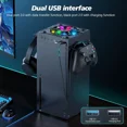 thumbnail image 3 of Cooling Fan for Xbox Series X Console, Low Noise Top Fan Cooler with RGB Light, Auto Cooling Fan Proof Top Cooler 2 USB Port with 6 Colorful RGB Lights, 3 of 7