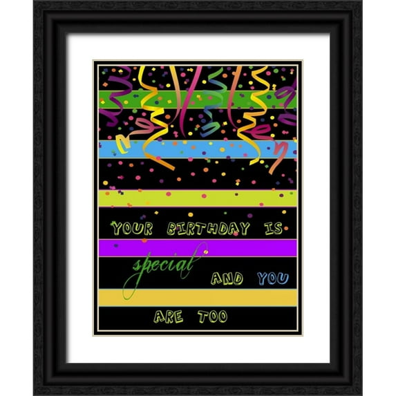 Lewis, Sheldon 12x14 Black Ornate Wood Framed with Double Matting Museum Art Print Titled - Special You