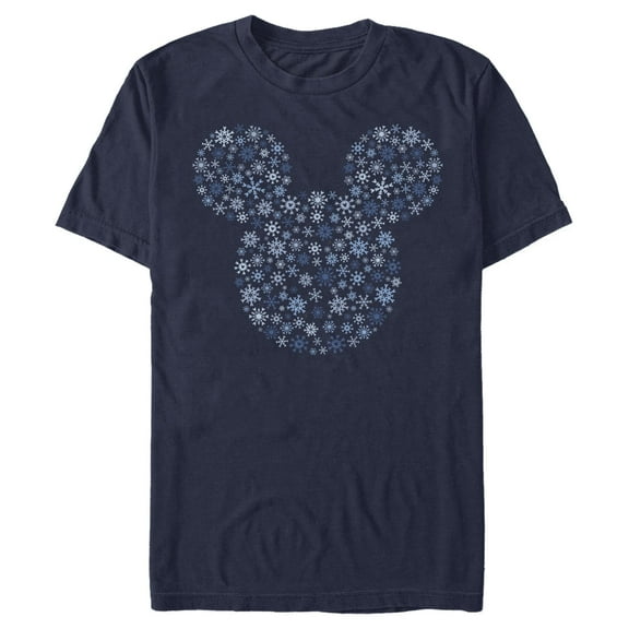 Men's Mickey & Friends Snowflake Silhouette Graphic T-Shirt