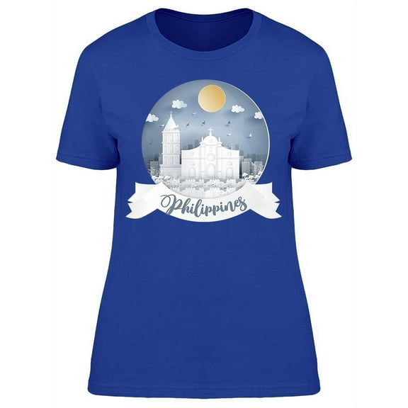 Landmark "philippines" Banner T-Shirt Women -Image by Shutterstock, Female x-Large