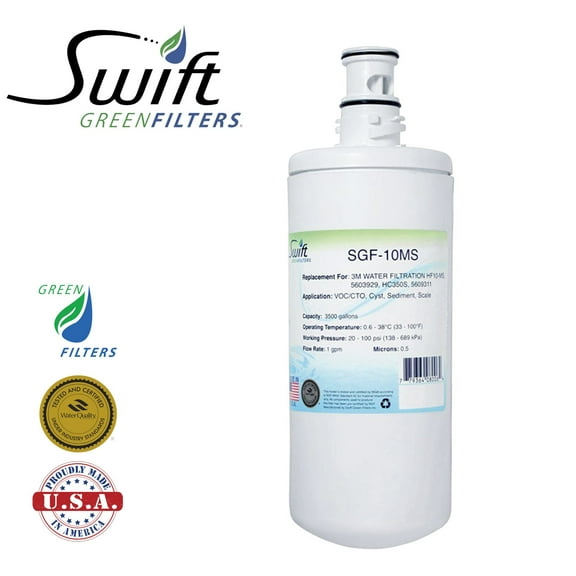 Swift Green Filters SGF-10MS Compatible for HF10-MS,5603929,HC350S,5609311 Commercial Water Filter (3 Pack),Made in USA