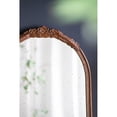 thumbnail image 7 of Gzxs Brown Arched Wall Mirror, 23"x42" Carved Elegant Farmhouse Bathroom Mirror with Ornate Frame, Baroque Inspired Home Decor for Vanity Bedroom Entryway, 7 of 7
