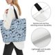 thumbnail image 3 of Balery Dolphins Bolsa Tote Estilo Estético con Cremalleras, Bolsa de Hombro, Bolsa de Compras Grande y Plegable, 3 of 8