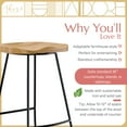 thumbnail image 3 of Adore Decor Mason Counter Stool Light Beige, 3 of 5