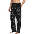 thumbnail image 2 of Uemuo Space Galaxy Pattern Men's Wide Leg Palazzo Lounge Pants with Pockets Light Weight Loose Comfy Casual Pajama Pants-XX-Large, 2 of 9