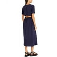 thumbnail image 2 of Luxely womens  Midi Dress, 12, Blue, 2 of 3