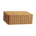 thumbnail image 2 of jifeng Panier de Rangement Tissé à la Main Contenant Bac de Rangement Plat pour Maison Bureau Armoires L, 2 of 9