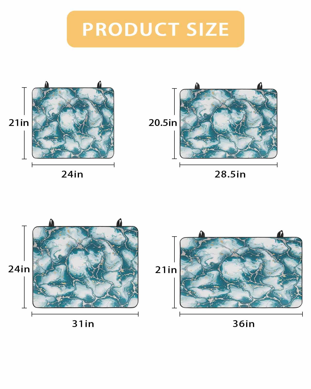 Large Induction Cooktop Protector Mat White Dark Green Marble Stove Top Covers for Electric Stove, Modern Abstract Art Marble Crack Decorative Stove Burner Cover Mats, Glass Top Stove Cover