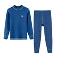 thumbnail image 3 of Fall Winter Savings!Ahuyic Kids Long Tops And Pants,Kids Thermal Underwear Set 2-16Years Long Sleeve Crew Neck Pants 2 Piece Casualwear for Fall Winter, 3 of 5
