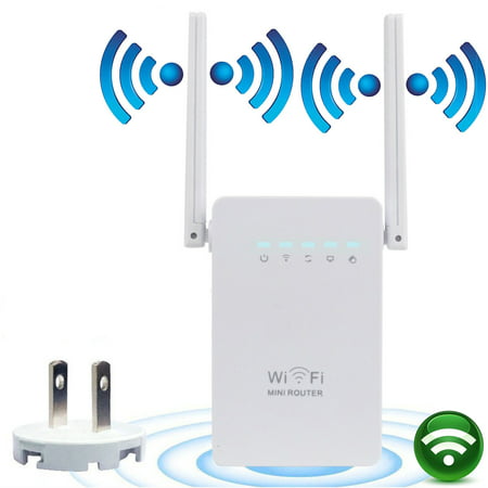 EEEKit WiFi Range Extender, 300Mbps Wireless Wifi Router, 2.4GHz Wireless Wi-Fi W-lan Signal Repeater   Supports Repeater/Access Point/Router Mode, Extends WiFi to Smart Home & Alexas
