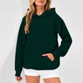 thumbnail image 2 of GigrtiJin Oversized Hoodies Womens Sweatshirts Long Sleeve with Pocket Pullover Blouses Fashion Solid Color Casual Tops, 2 of 9