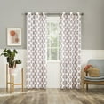 thumbnail image 6 of No. 918 Avie Global Medallion Semi-Sheer Grommet Curtain Panel, 40"x84", Apricot Orange, 6 of 7