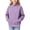 Purple, variant on Hurxie Girls Long Sleeve Shirts Crewneck T-Shirts, Kids Crewneck Sweatshirt for Girls 130