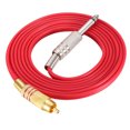 thumbnail image 3 of Línea de gancho de silicona para kit de conversión de máquina de tatuaje con inserción de interfaz RCA recta (rojo), 3 of 13